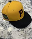Pittsburgh Pirates MLB New Era 59FIFTY Mens 7 1/4 Black Yellow Fitted Hat Cap