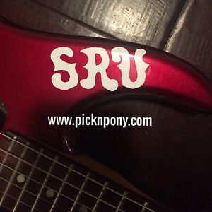 SRV Vaughan White Sticker Decal Upper Bout Horn For Guitar 1st First Wife