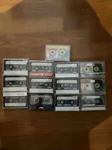 Lot of 13  Used Cassette Tapes Sold As Blanks