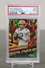 2021 Absolute Explosive Green Aaron Rodgers 1/1 Graded PSA 9 One of One, 1 of 1