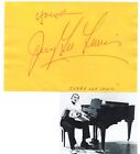 Jerry Lee Lewis signed album page! 50s Rock icon!