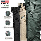 Tactical Cargo Pants Mens Military Hiking Outdoor Quick-Dry Waterproof Trousers