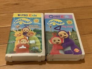 Lot of 2 Teletubbies VHS Tapes PBS Kids Big Hug Here Come The Teletubbies DH