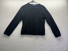 Charter Club Sweater Womens Medium Black 100% Cashmere Long sleeve Pullover Fit