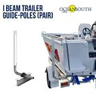 Oceansouth Galvanized Guide On Post Poles Pair for I Beam Trailer - Height 60