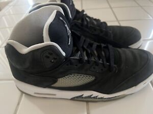 Nike Air Jordan 5 Retro Oreo 2013 136027-035 Black White. Size 15.