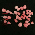 DIY Pink Flower 10Pcs Vintage Tulips Carved Loose Beads Gemstone