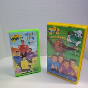 VHS Tape The Wiggles Lot Of 2 Wiggly Play Time  Kids Songs & Yummy Yummy