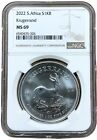 2022 South Africa 1oz Silver Krugerrand NGC MS69 Brown Label