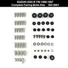Fit For Suzuki GSX-R 750 1986-1987 Complete Fairing Bolts Kit Bodywork Screws