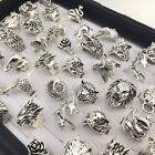 Wholesale 20pcs Lots Retro Punk Animal Mixed Style Antique Silver Rings Jewelry
