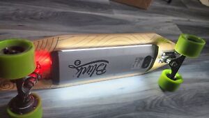 Acton Unisex's Blink Electric Skateboard - LED Lighting- Black - Portable