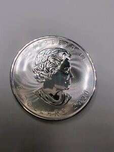 2020 1 oz Silver Canadian Maple Leaf .9999 Fine $5 coin