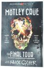 MOTLEY CRUE THE FINAL FAREWELL TOUR 2014 PROMO POSTER ALICE COOPER