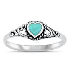 Heart Promise Ring New .925 Sterling Silver Bali Filigree Band
