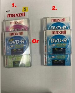 Maxell  DVD-R Camcorder Color 5 Pack 30 Min 1.4 GB