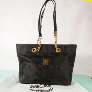 AUTHENTIC MCM Jacquard  Chain Shoulder Shopper Bag + Dust Bag