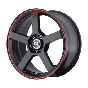 1 New 15X6.5 40 4X100/108 Motegi Racing 116 Black Wheels/Rims 15 Inch 20178