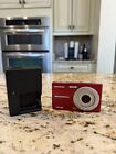 Olympus FE FE-20 8.0MP Digital Camera - Red Tested And Working + Memory Card