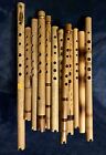 Vintage Lot Of 12 Wood Flutes Instrument From 14” To 21”