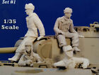 1/35 Scale Unpainted Resin Figure Panther Crew Model Kits (No Tank) Military New