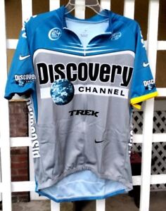 Vintage Nike Bike Jersey Discovery Channel Trek Made In Italy 2XL
