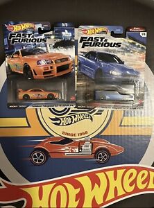 Hot Wheels Nissan Skyline GT-R R34 Fast and Furious Imports Superstars Lot 2