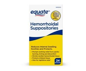 Equate Hemorrhoidal Suppositories Compare to Preparation H 24ct.