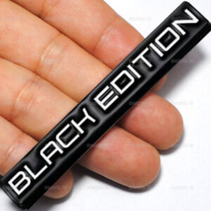 Black Edition Logo Emblem Badge Car Rear Tailgate Decal Sticker Car Accessories (For: 2022 Kia Rio)