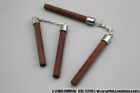 Chinese Kongfu Wooden Nunchuck Scene Accessories Action Model #1:6 for doll