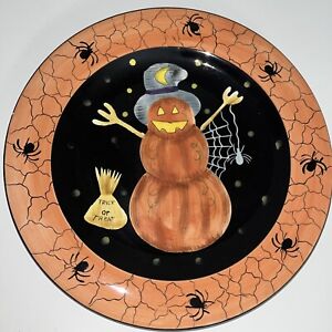 Gates Ware by Laurie Gates Pumpkin Scarecrow Plate