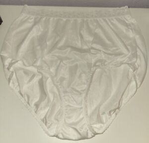 Vintage Kmart Pink K Plus Size White Brief Panties~Size 10