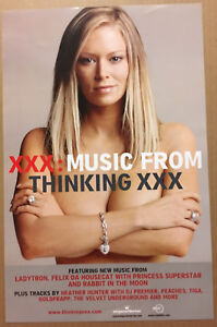 JENNA JAMESON Rare 2004 PROMO POSTER for Thinking CD 11x17 NEVER DISPLAYED