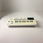VTG 1984 Casio PT-80 Mini Electronic White Keyboard Organ Tested w/Rom 551 READ
