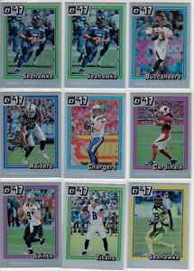 2017 DONRUSS OPTIC FOOTBALL 1981 TRIBUTE COMPLETE YOUR SETS WILSON BREES WENTZ