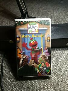 Elmo's World - Happy Holidays VHS 2002 Sesame Street Kelly Ripa Chenoweth Film