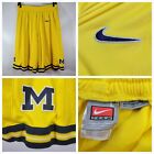 Vintage Nike Team Authentic Michigan Wolverines Basketball Shorts Fab 5 Size L