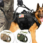 Tactical Dog Harness+Pouch Bags+Patches+Leash No-pull Military Large Molle Vest