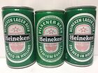 THREE Heineken Beer Cans Steel Closed Pull Tab & 2nd Gen Aluminum StaTabs