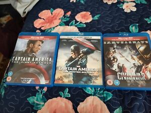 CAPTAIN AMERICA 1-3 Movie Collection [4K Ultra HD + Blu-ray] Marvel Trilogy UHD