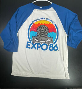Original Vintage Vancouver Canada Expo 86 T Shirt XL 1986 Single Stitch