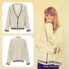 Vintage Taylor Swift Folklore Album Sweater - Apricot Knit Embroidered Cardigan