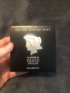 New Listing2023-P Peace Silver Uncirculated Dollar Coin in Box with COA 23XH ***In Hand***