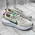 Nike Crater Impact Running Shoes Women's Size 7 White Beige Pink Yellow Gym