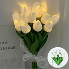 10Pcs Artificial Tulips LED Flowers Fake Tulip Home Decor Bouquet Flower Lights