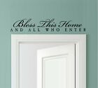 Bless This Home and All Who Enter Vinyl Decal Home Décor 7