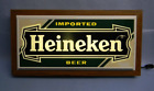 VINTAGE 1980s NEW OLD STOCK HEINEKEN BEER LIGHT UP SIGN IN BOX WINDMILL HOLLAND
