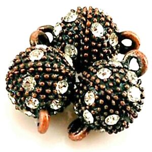 Strong Rhinestone Magnetic Clasp Crystal Clasp Silver Gold Copper Brass Findings