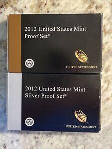 2012 U.S. Mint Proof Set & 2012 U.S. Mint Silver Proof Set.