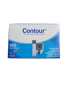 Contour 100ct, 7090G Exp: 12/2024 Diabetic Test Strips